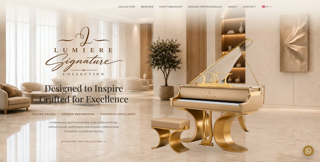 Web de Lumière Signature